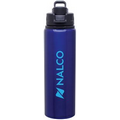 28 Oz. Blue H2go Surge Aluminum Water Bottle
